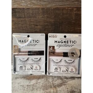 2-Pack Kiss Magnetic Eyeliner & Lure Eyelash Lash #80364  KMEK01 | Stocking Idea